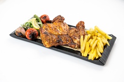 Half charcoal grilled chicken